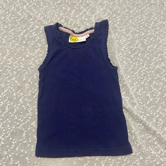 Boden Navy Blue Sleeveless Tank Top 3-4Y 4 FREE - Picture 1 of 4